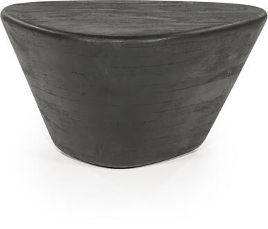 Eleonora Organische Salontafel 'Mila' Mangohout, 70 x 53cm, kleur Zwart - 70 x 53 cm