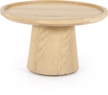 Eleonora Salontafel 'Leia' Eikenhout, 66cm Naturel - 66 cm