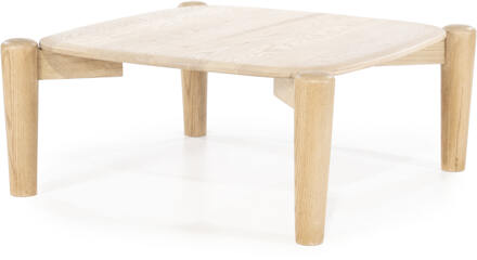 Eleonora Salontafel 'Selbu' Eiken, 80 x 80cm Naturel - 80 x 80 cm