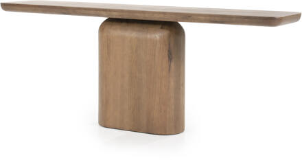Eleonora Sidetable 'Leon' Eiken, 200cm, kleur Bruin - 200 cm