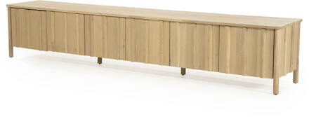 Eleonora TV-meubel 'Jake' Eiken, 264cm, kleur Naturel - 264 cm