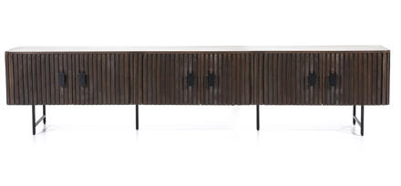 Eleonora TV-meubel 'Remi' Mangohout, 250cm, kleur Bruin - 250 cm
