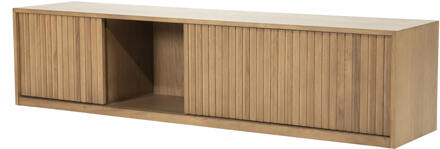 Eleonora Zwevend TV-meubel 'Milo' Eiken, 180cm, kleur Bruin - 180 cm