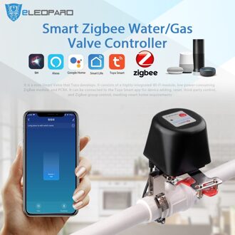 Eleopard Zigbee Smart Draadloze Controle Gas Water Klep Smart Leven Zigbee Uitschakeling Controller
