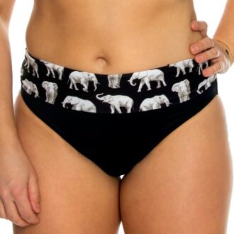 Elephant Bikini Folded Tai Versch.kleure/Patroon,Zwart - 40