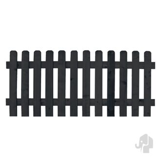 Elephant Tuinhek - Hout - 180x80cm - Zwart