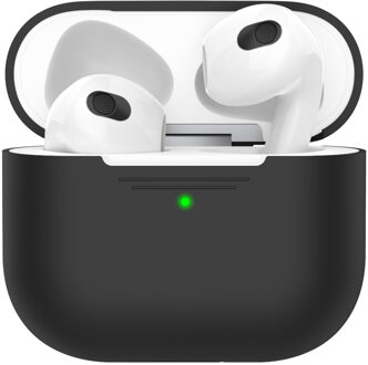 Elevate Protective Silicone Case voor de Apple AirPods 3 (2021) - Black Zwart - One size