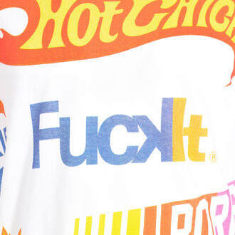 ELEVEN PARIS Dames-T-shirt met korte mouwen LOGOS ronde hals 17S1TS306 - maat XS Wit