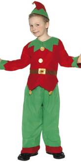 Elf kostuum voor jongens Kerst - 116/128 (4-6 jaar) - Kinderkostuums