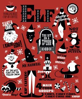 Elf Men's Christmas T-Shirt - Red - XL Rood