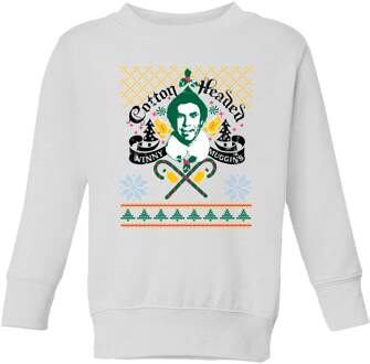 Elf Ninny Muggins Kids' Sweatshirt - White - 98/104 (3-4 jaar) - Wit - XS