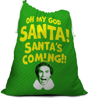 Elf Oh My God! Santa's Coming! Christmas Santa Sack