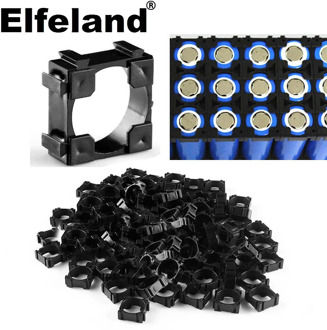 Elfeland 100PCS 18650 battery cell holder , battery radiating support for battery storage safety spacer