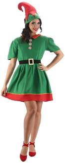 Elfenjurk dames met Hoed Sylmare Groen