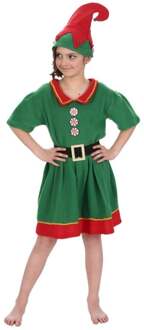 Elfenjurk meisje met Hoed Groen