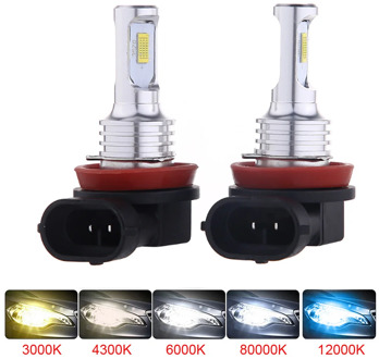 Elglux H4 H7 H11 H8 H9 H16JP H1 H3 Car LED Fog Light Bulbs 9005 9006 Auto Driving Fog Lamps 6500K 12V 24V LED Car Headlights