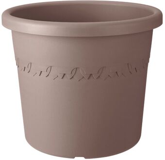 ELHO Bloempot Algarve Cilindro Rond Ø25cm Taupe