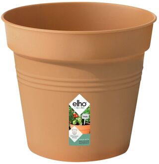 ELHO Bloempot Green Basics - Kunststof - Bruin - Diam.35xh32,2cm