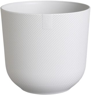 ELHO Bloempot Jazz Rond - Kunststof - Zijdewit - Diam.30xh27,5cm