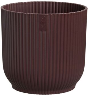 ELHO Bloempot Winery Rond - Kunststof - Bordeaux Rood - Diam.18,3xh16,8cm