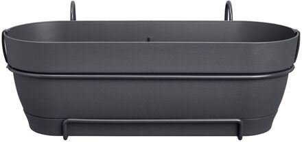 ELHO Plantenschotel Vibia Campana - Kunststof - Antraciet - 26x50cm