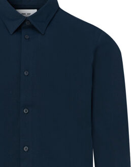 Elian casual overhemd met lange mouwen - maat L Blauw