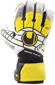 Eliminator Supersoft Bionik Keepershandschoen Keepershandschoenen - Unisex - wit/geel/zwart Maat 10/ Handomvang 27cm