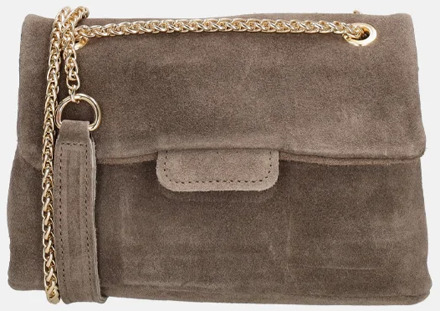 Elisa crossbody tas donkertaupe - No Size