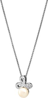 'Elisabeth' Dames 925 Sterling Zilveren Set: Ketting-Hanger + Oorbellen - Zilver SET-7511