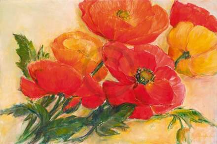 Elisabeth Krobs - Splendid Poppies Kunstdruk 100x70cm