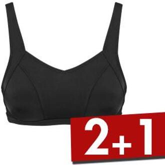 Elisabeth Padded Bikini Bra Zwart,Blauw - 36,38,40,42,44,46