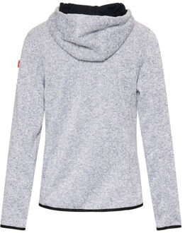 Elise knitted fleece jacket hooded Blauw - XL