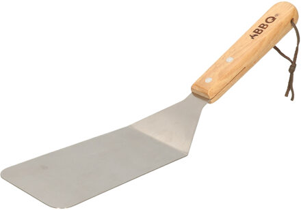 Elite BBQ/barbecue bakspatel - metaal/hout - 34 cm - Vlees/vis omdraaien gereedschap