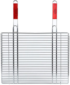 Elite BBQ/barbecue rooster - klem grill - metaal - 52 x 40 x 1 cm - Extra groot formaat - barbecueroosters