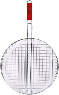 Elite BBQ/barbecue rooster - klem grill - metaal/hout - 40 x 66 x 1 cm - barbecueroosters