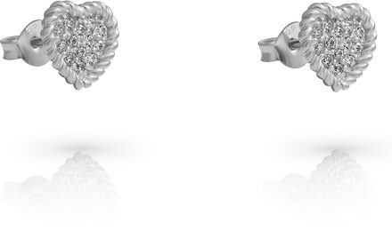 'Elite' Dames 925 Sterling Zilveren Stud Oorbellen - Zilver ZO-7566