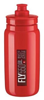 Elite Fly Water Fles Fietsen Sport Racefiets Mtb 550Ml Bpa Gratis Tdf Gym Run Drinken Plastic Bidon rood
