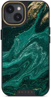 Elite Gold Backcover voor de iPhone 15 - Emerald Pool Meerkleurig