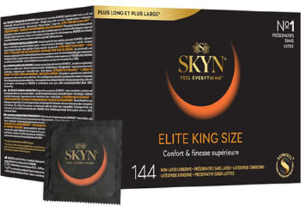 Elite King Size 144 Latexvrije Condooms Grootverpakking Transparant - 56 (omtrek 11,5-12 cm)