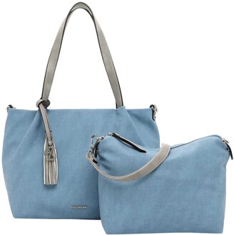 Elke Cityshopper M smoke blue Damestas Blauw - H 26 X B 39 X D 14