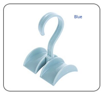 Elke Hoek Rotatie Closet Organizer Staaf Hanger Handtas Opslag Purse Opknoping Rack Houder Haak Tas Kleding Hanger Blauw