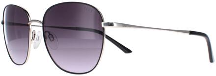 ELLE 14893 BK zwart grijs gradiënt zonnebril - One Size