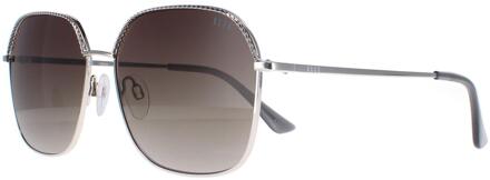 ELLE 14906 SI zilvergrijs gradiënt zonnebril - One Size