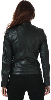 ELLE Annette leert jack voor dames in het zwart - maat EU 38 / UK 10