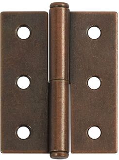 ELLE Bladpaumelle - Bronskleurig Staal - 50x40 Mm - 2 Stuks