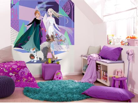 ELLE Fotobehang - Frozen Abstract Arendelle 200x280cm - Vliesbehang Multikleur