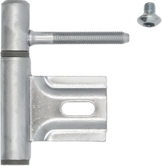 ELLE Inboorpaumelle - Mat Chroom Staal - Ø 14x75 Mm - Voor Stalen Kozijn - 2 Stuks