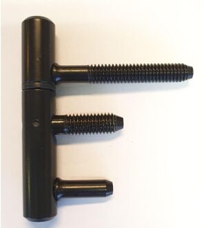 ELLE Inboorpaumelle - Zwart Metaal - 12x70 Mm - 2 Stuks