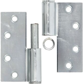 ELLE Kogelstiftpaumelle - Verzinkt Staal - 89x89 Mm