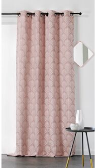 ELLE Majorelle Verduisterend Kant En Klaar Gordijn Roze 140 X 240 Cm